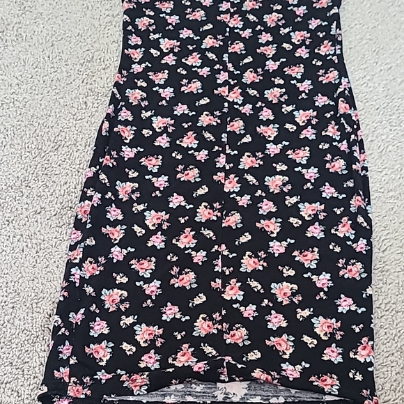 Forever 21 Pink and Black Floral Bodycon Mini Dress - Picture 12 of 13